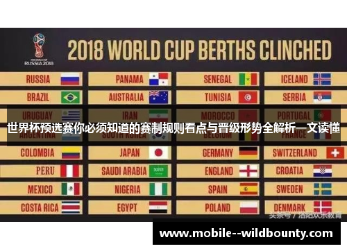 世界杯预选赛你必须知道的赛制规则看点与晋级形势全解析一文读懂