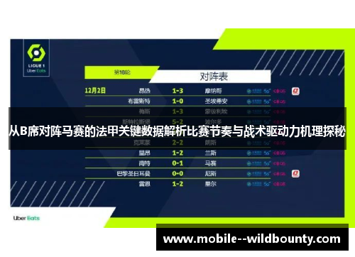 从B席对阵马赛的法甲关键数据解析比赛节奏与战术驱动力机理探秘